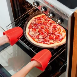 Molde perforado de silicona platino para pizzas, redondo - Lekue