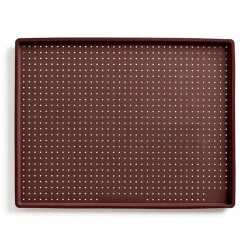 Molde perforado de silicona platino para pizzas, rectangular - Lekue