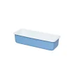 Molde rectangular de acero esmaltado azul 30 cm, 1,7 litros - Riess