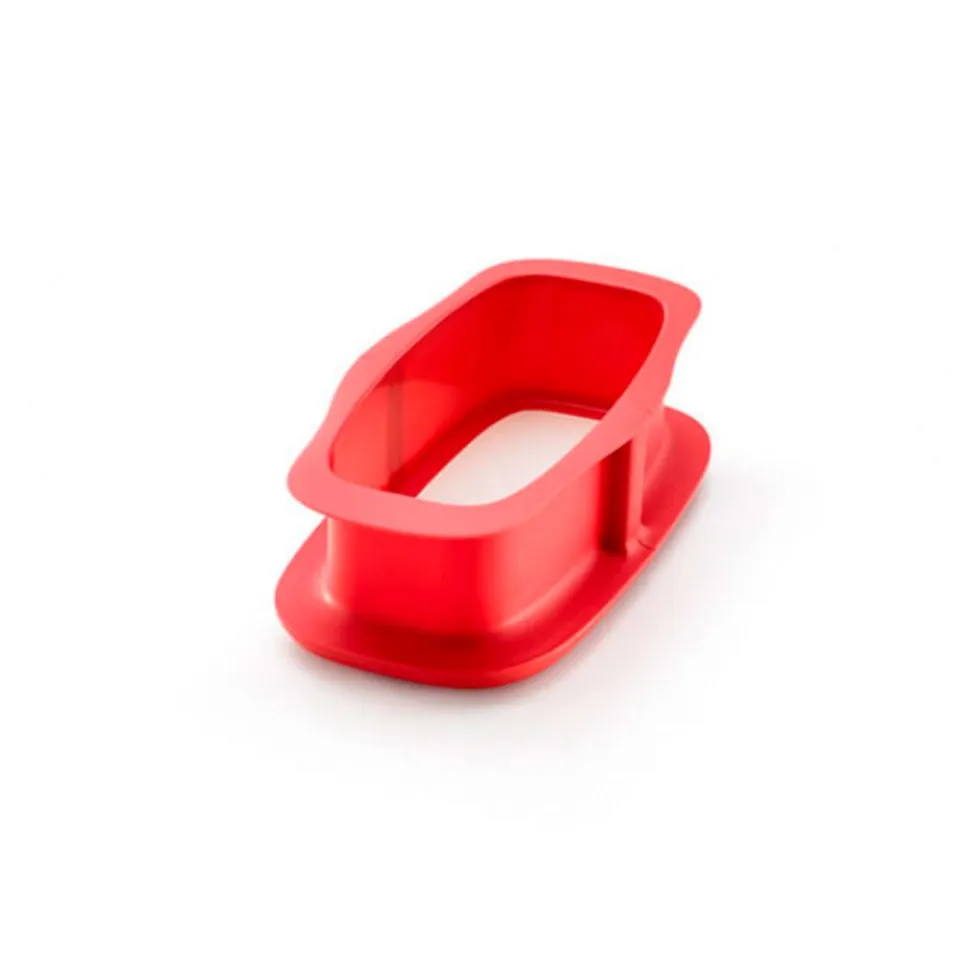 Molde rectangular desmontable de silicona platino con base cerámica, 24 cm - Lekue