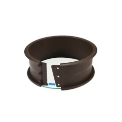 Molde redondo desmontable silicona platino con base de cristal, 16 cm - Lurch