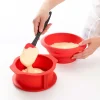 Molde redondo desmontable silicona platino con base cerámica, 15 cm - Lekue