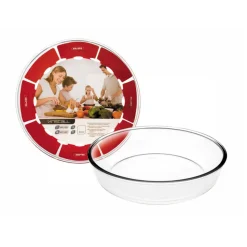 Molde redondo de vidrio de borosilicato, 26 cm - Ibili