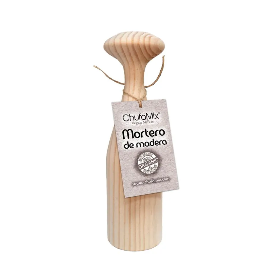 Mortero de madera para Vegan Milker