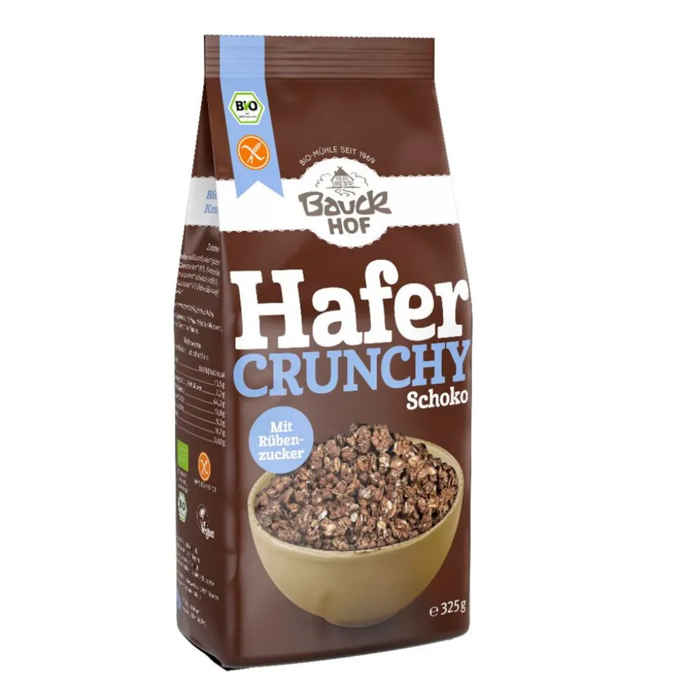Muesli crujiente de avena con chocolate sin gluten, ecológico - Bauckhof