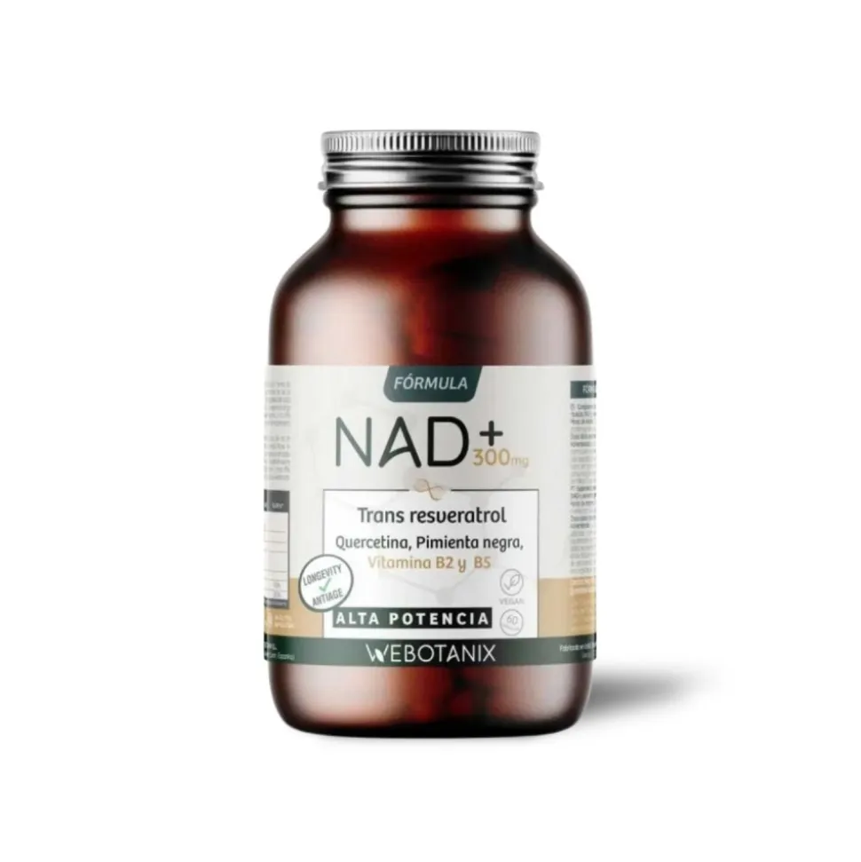 NAD+, trans resveratrol, 60 cápsulas - Webotanix