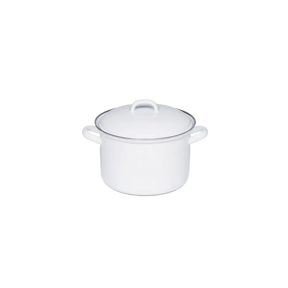 Olla alta con tapa, de acero esmaltado, Classic, 2,5 litros - Riess