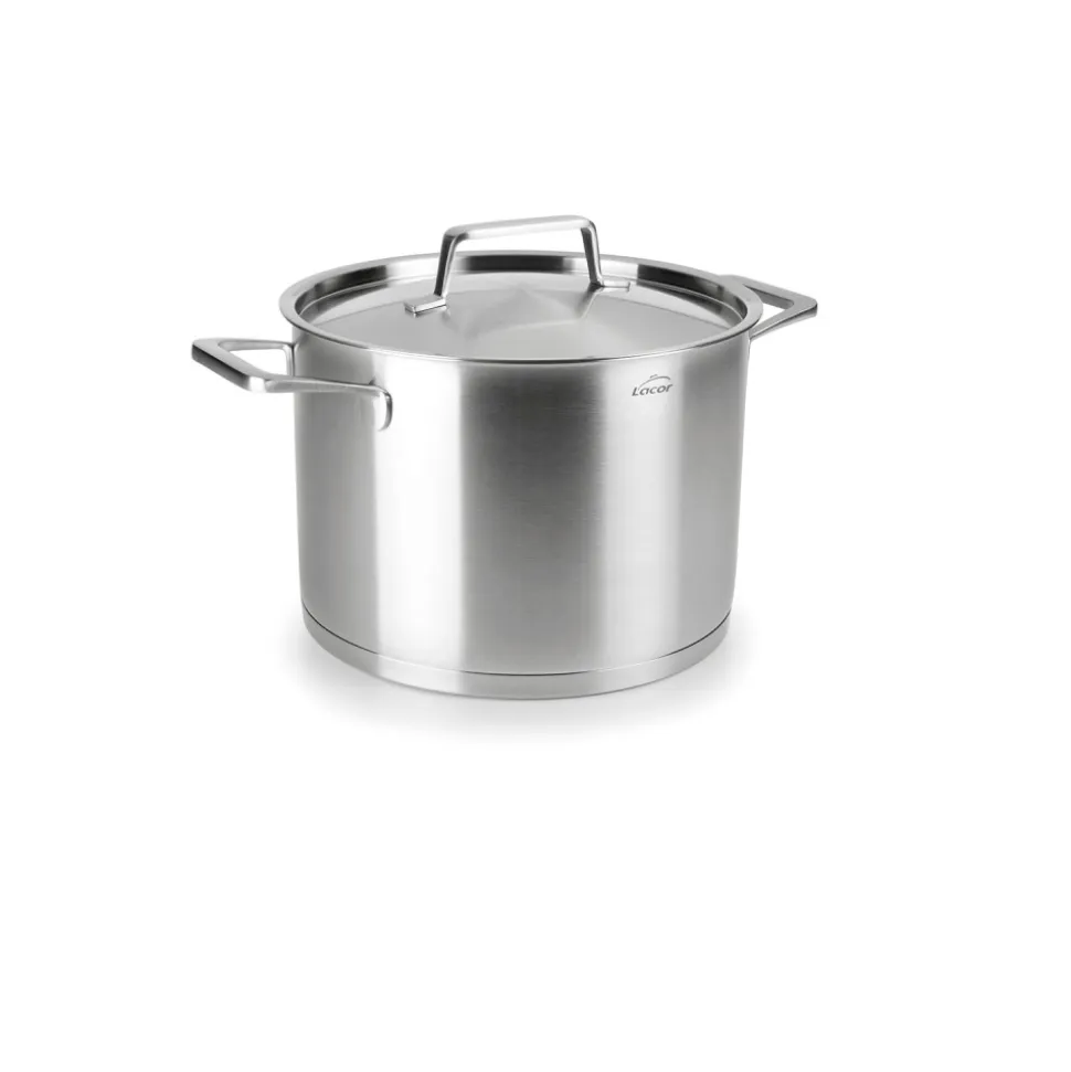 Olla alta de acero inoxidable con tapa de acero, foodie, 18 cm - Lacor