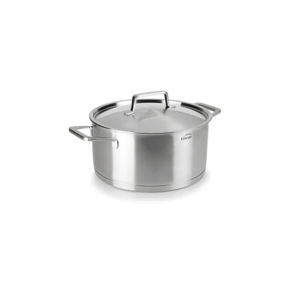 Olla de acero inoxidable con tapa de acero, foodie, 18 cm - Lacor