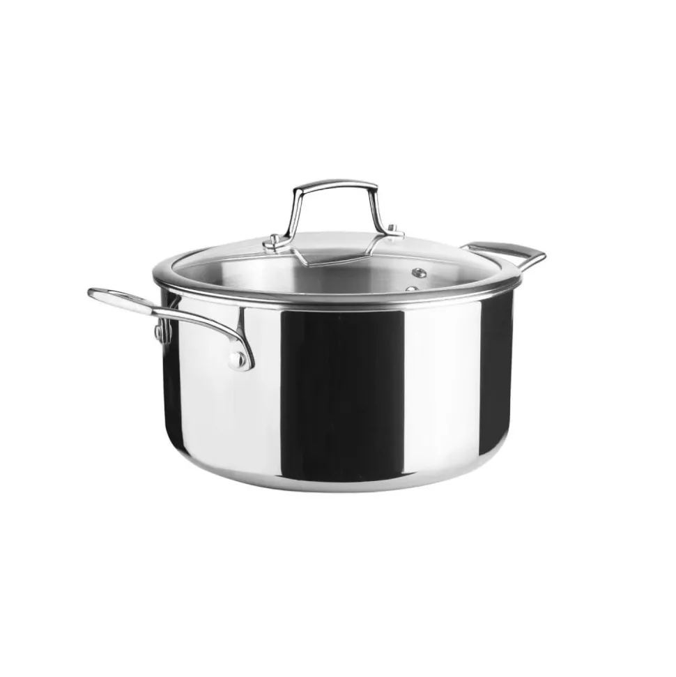 Olla de acero inoxidable con tapa, trichef, 20 cm - Lacor