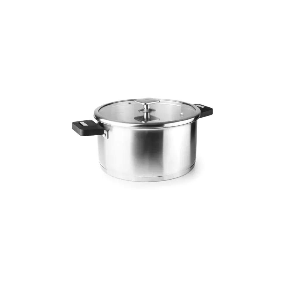 Olla de acero inoxidable, sin asas, combi, 16 cm - Lacor