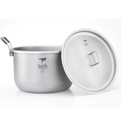 Olla de titanio con tapa, 6 litros - Keith