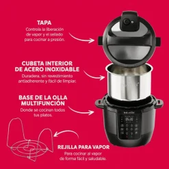 Olla multifunción eléctrica Classic negra, 5,7 l - Instant Pot