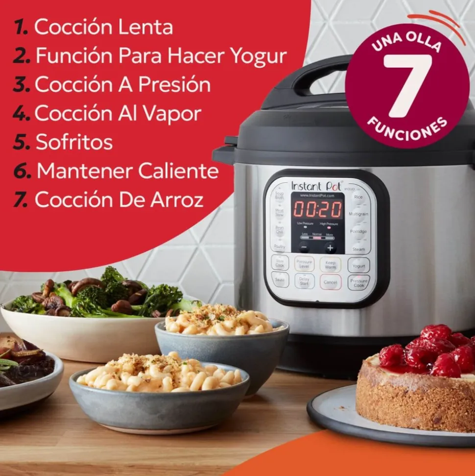 Olla multifunción eléctrica Duo, 7,6 l - Instant Pot