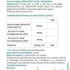 Omega 3 vegano OMEGATEX®, 90 cápsulas - OFM