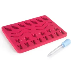 Pack 2 moldes de silicona platino para gominolas - Ibili