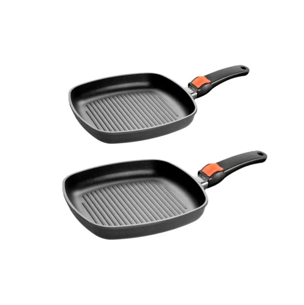 Parrilla antiadherente para inducción con mango extraíble - SKK