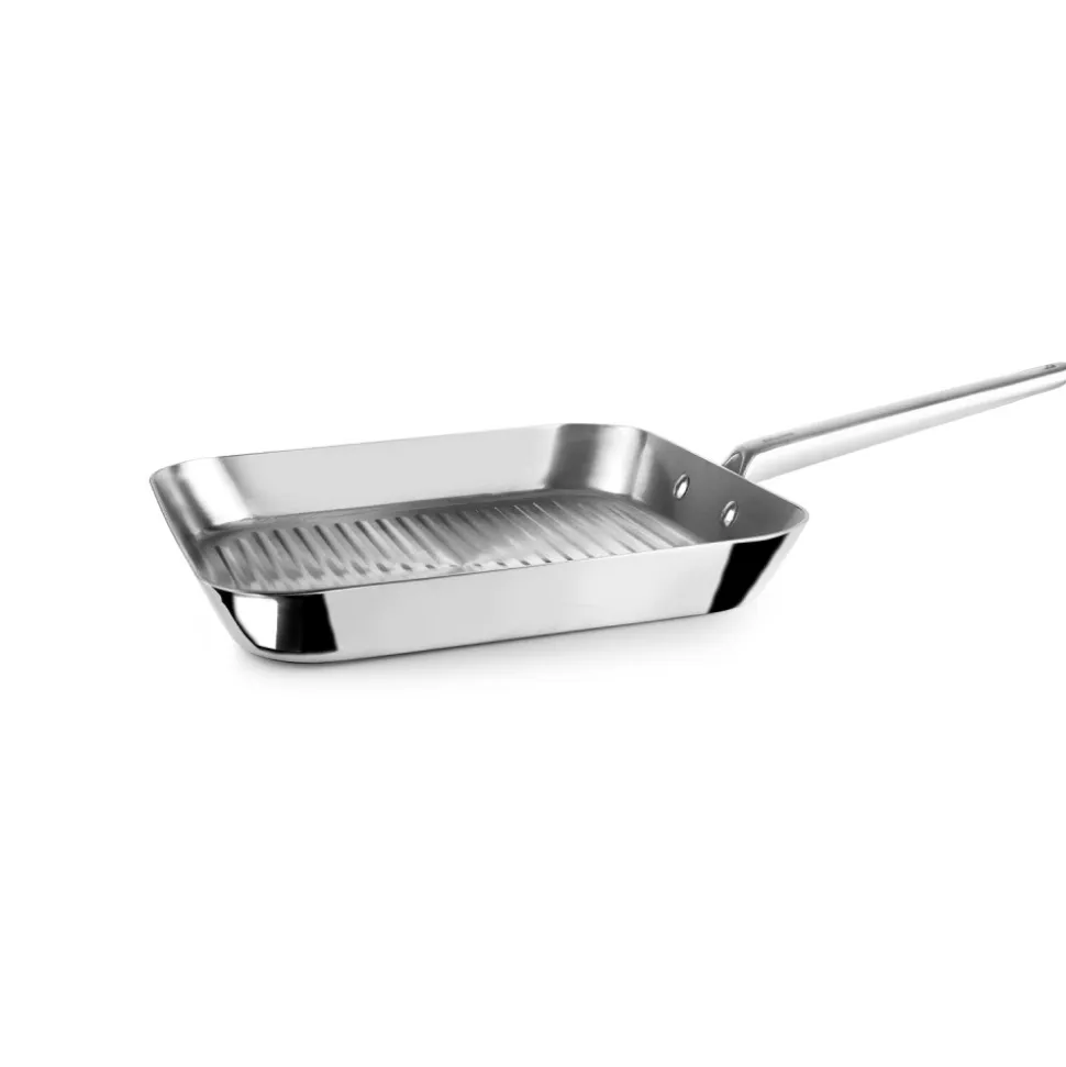 Parrilla de acero inoxidable, 5ply element, 28 cm - Ibili