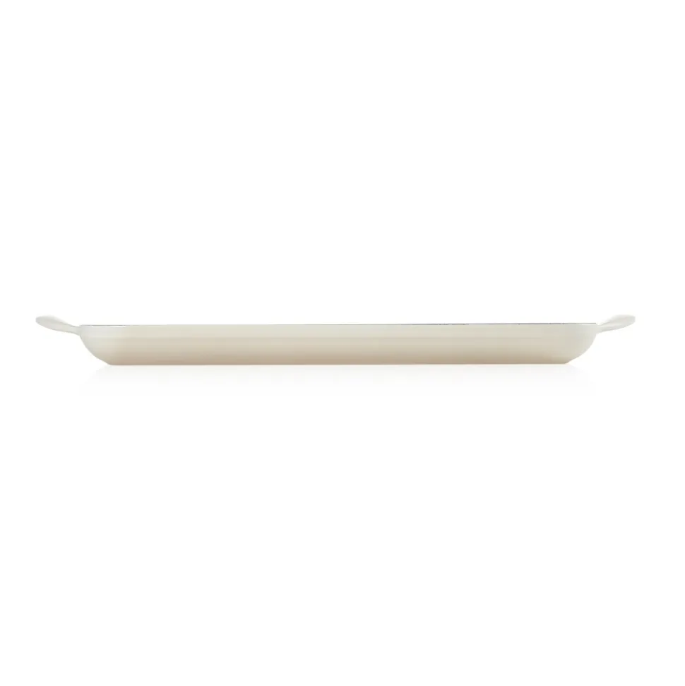 Parrilla de hierro fundido, 32 cm, color merengue - Le Creuset
