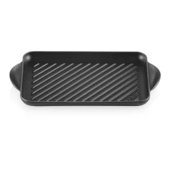 Parrilla de hierro fundido, 32 cm, color negro - Le Creuset