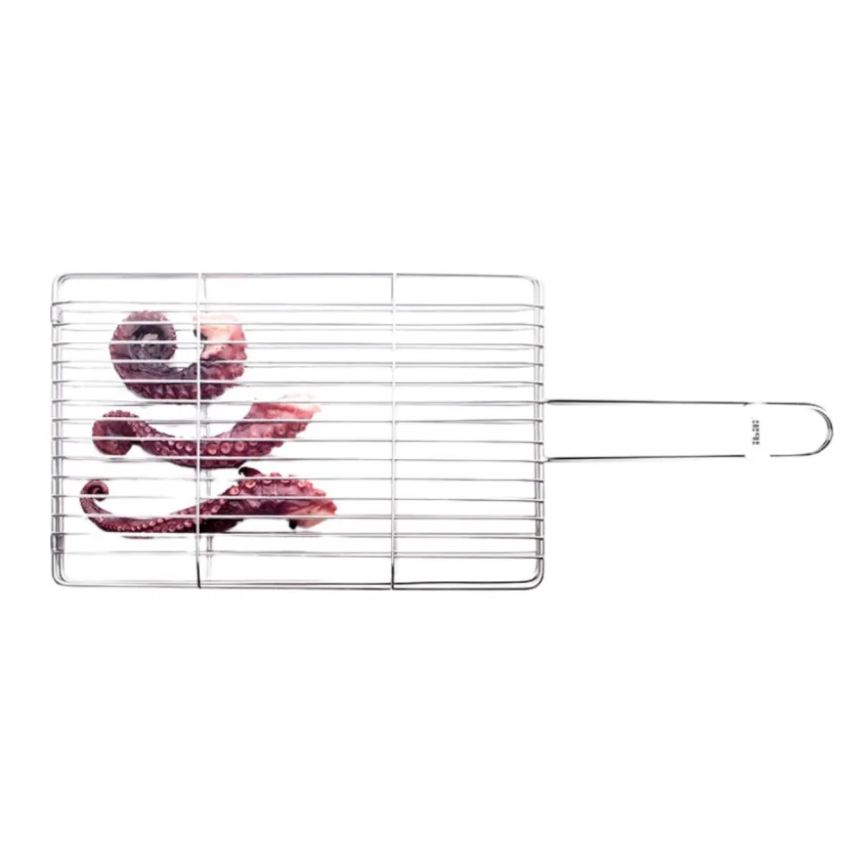 Parrilla doble de acero inoxidable, 30 cm - Ibili