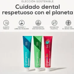 Pasta de dientes infantil sin flúor con hidroxiapatita, sabor fresa, 75 ml - Georganics