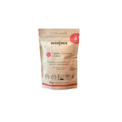 Pasta de dientes natural en polvo, canela, bolsa 70 g - Mínima Organics