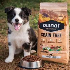 Pienso para perros de cordero sin cereales, junior, GF Prime, 3 kg - Ownat