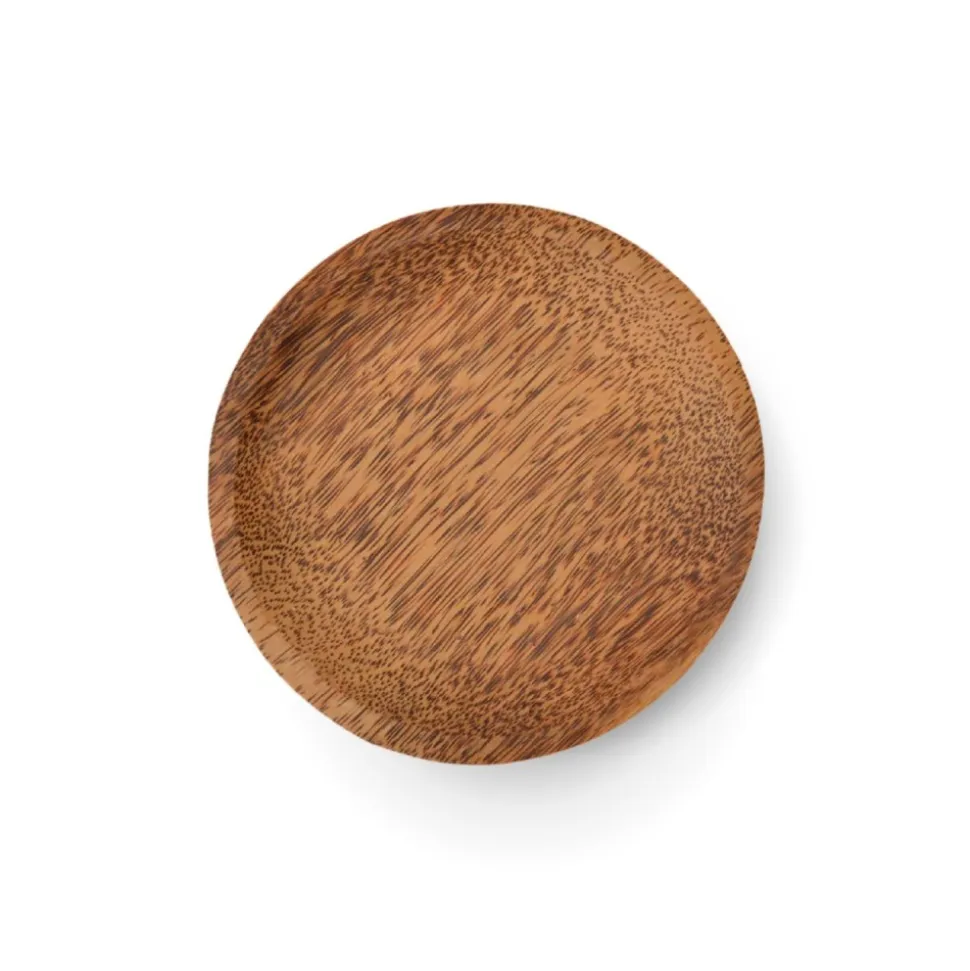 Plato llano de madera de coco - Packawin
