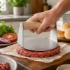 Prensador de hamburguesas de acero inoxidable Crust, 14 cm - Lacor