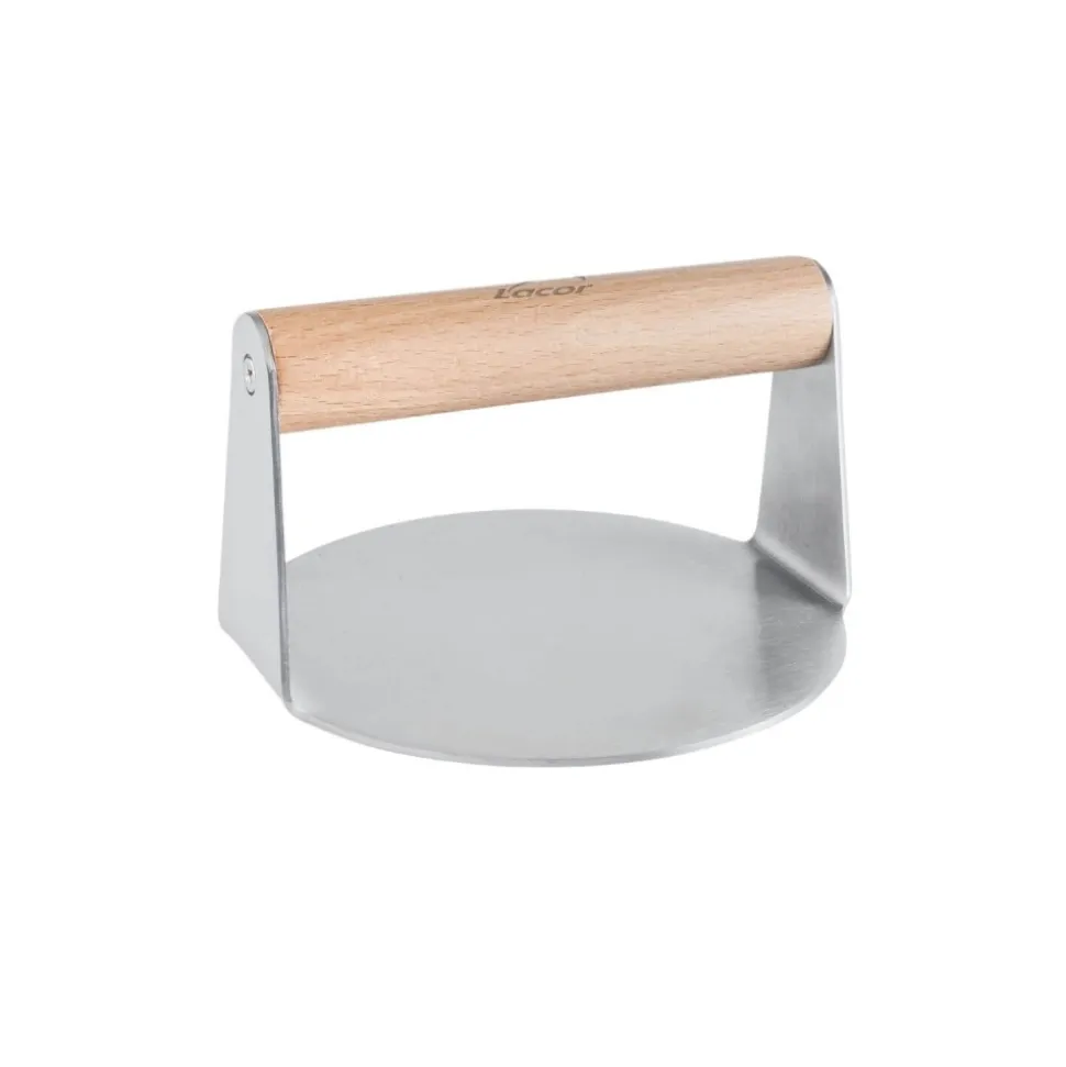 Prensador de hamburguesas de acero inoxidable Crust, 14 cm - Lacor
