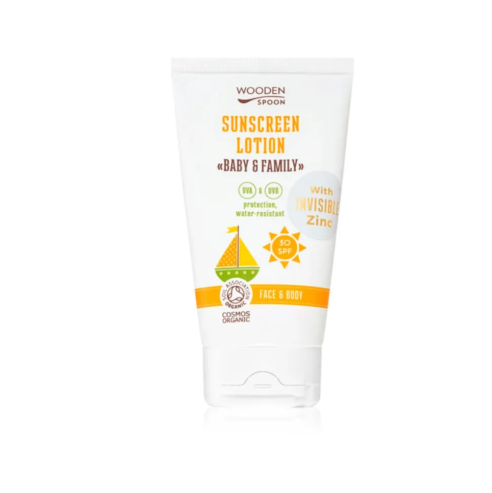 Protector solar ecológico familiar SPF 30, 100 ml - Wooden Spoon