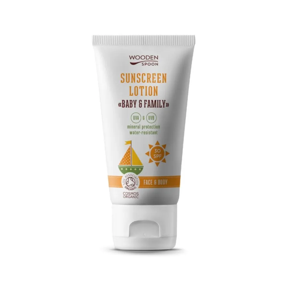 Protector solar ecológico familiar SPF 30, 150 ml - Wooden Spoon