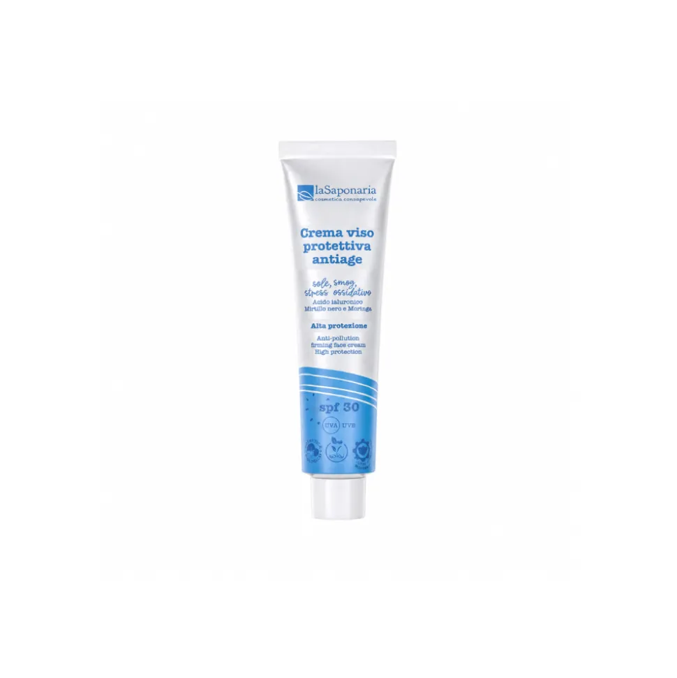 Protector solar facial anti-edad ecológico SPF 30, 40 ml - La Saponaria