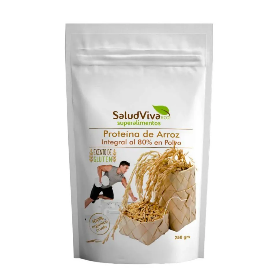 Proteína de arroz ecológica - 80% proteína