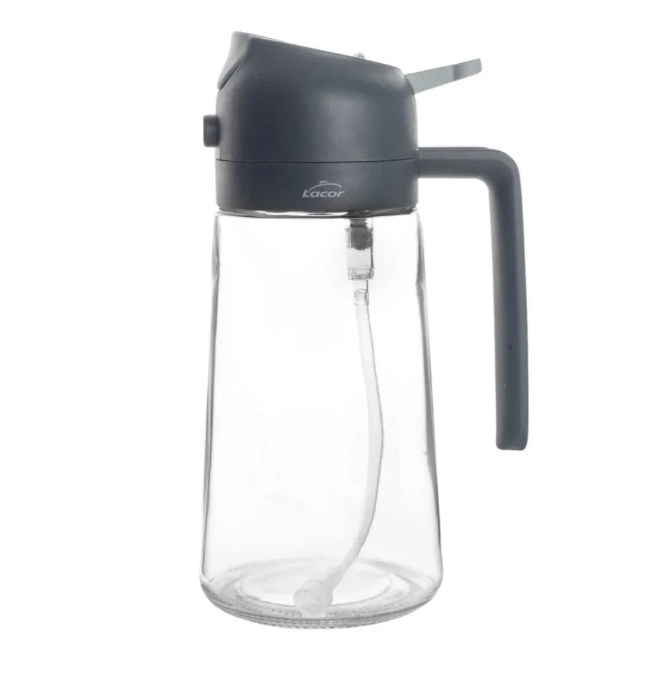 Pulverizador de aceite de cristal 2 en 1, 470 ml - Lacor
