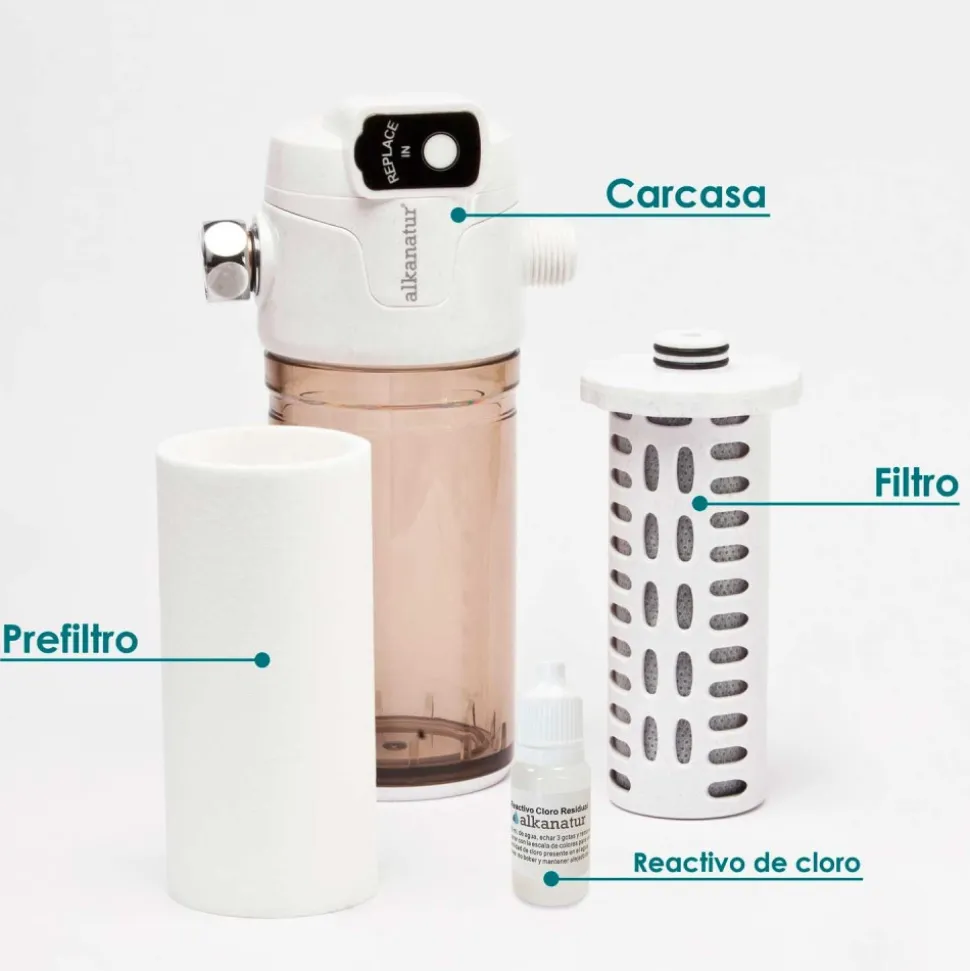 Recambio de filtro de ducha de carbón activo - Alkanatur
