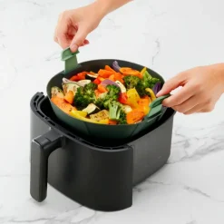 Recipiente de silicona platino para freidora de aire, 6,5 l - Lekue