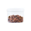 Recipiente y tapa de cristal, hermético, 500 ml - Pebbly