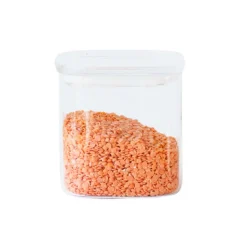 Recipiente y tapa de cristal, hermético, 800 ml - Pebbly