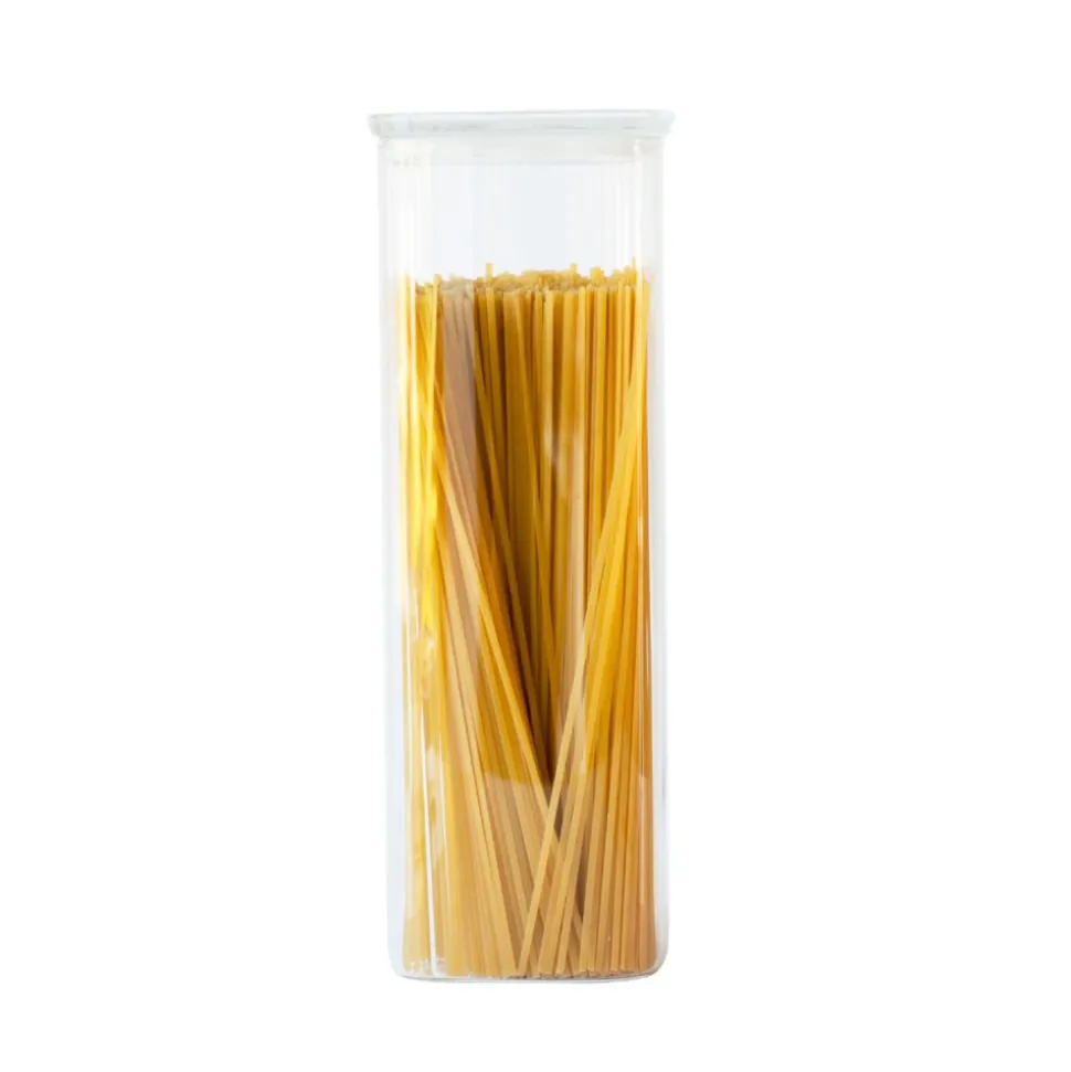 Recipiente y tapa de cristal, hermético, 2200 ml - Pebbly