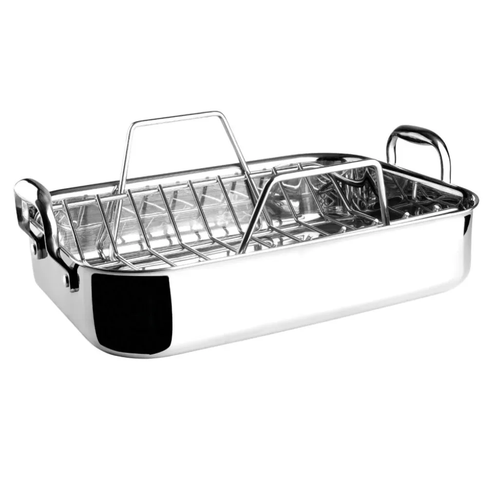 Rejilla para bandeja de acero inoxidable honda, trichef, 35 cm - Lacor