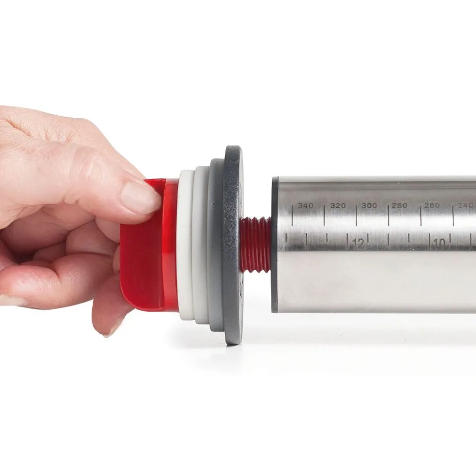 Rodillo de cocina con guías para medir, de acero inoxidable - Lacor