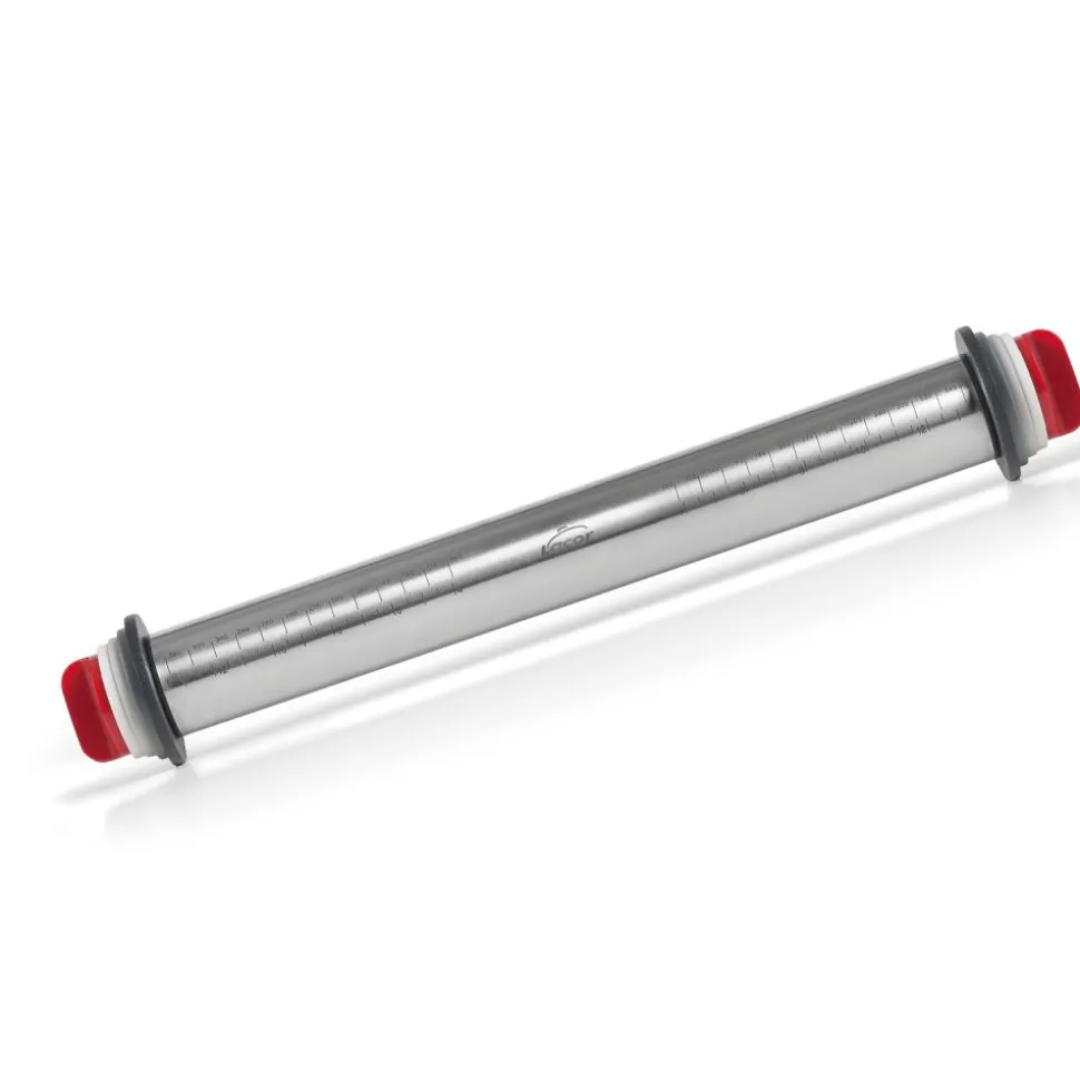 Rodillo de cocina con guías para medir, de acero inoxidable - Lacor