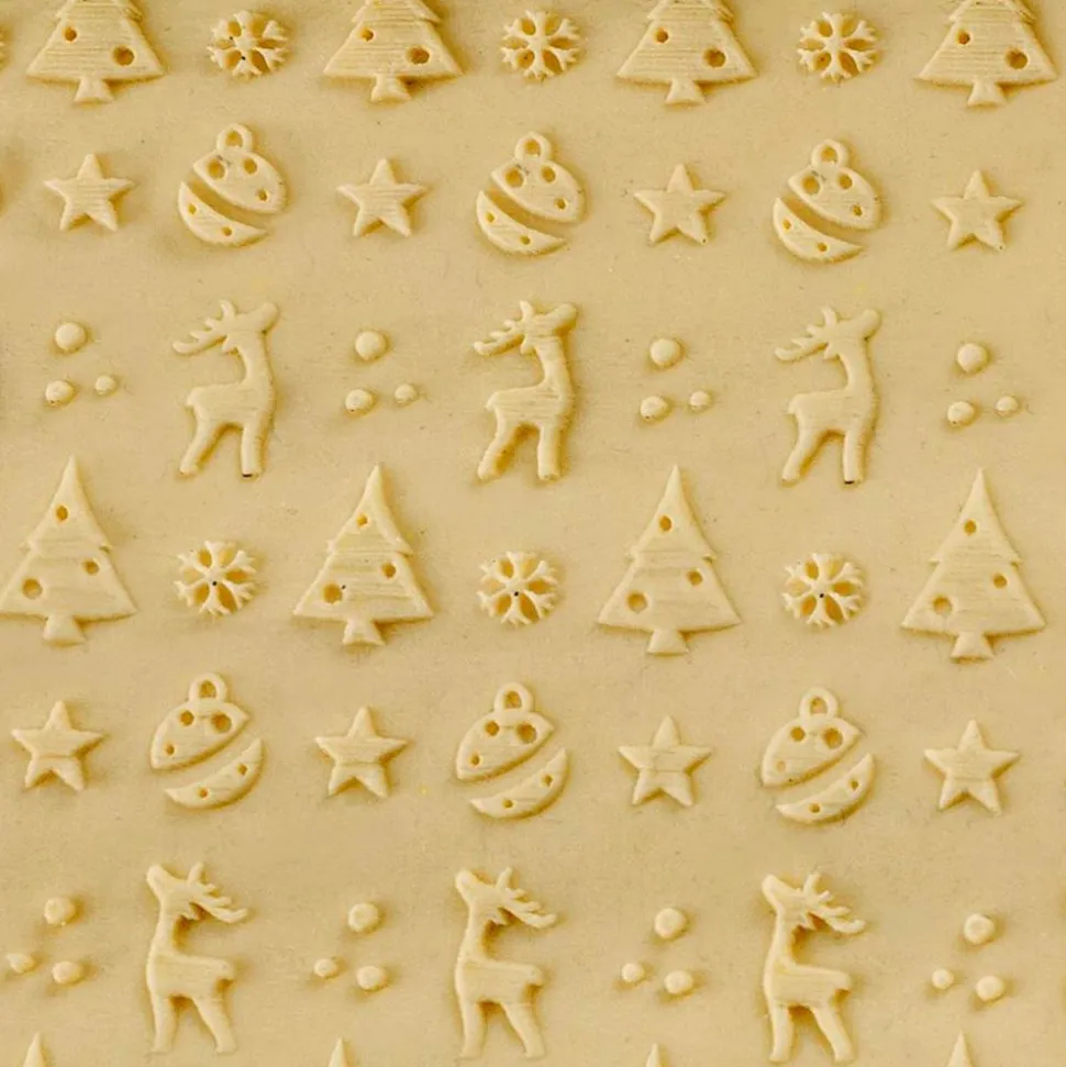 Rodillo de madera para galletas navideñas - Ibili
