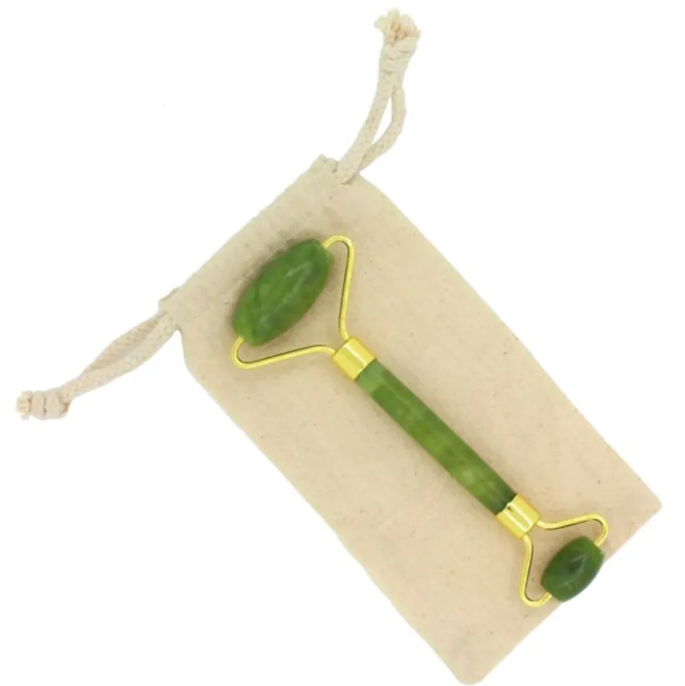 Rodillo masajeador facial de jade verde - Zen Arome