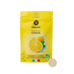 Saborizantes sólidos para agua sabor limón y menta ecológicos, 12 unidades - Qwetch