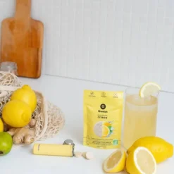 Saborizantes sólidos para agua sabor limón y menta ecológicos, 12 unidades - Qwetch