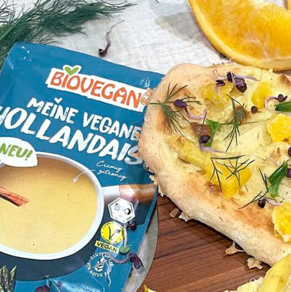 Salsa holandesa vegana y ecológica sin gluten - Biovegan