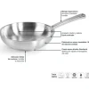 Sartén de acero inoxidable, foodie, 28 cm - Lacor